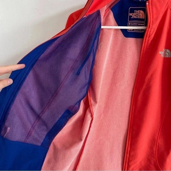 The North Face Summit Series Orange Lightweight Jacket Women’s Zip Up Blue M - Picture 7 of 12